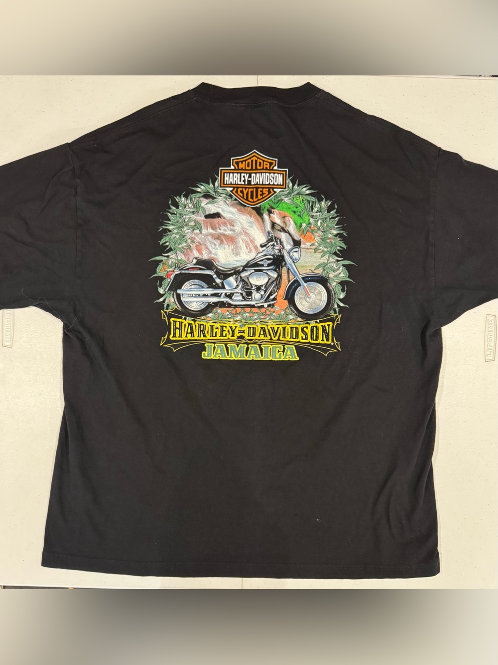 Size XXL Harley Davidson Jamaica motorcycle t shirt